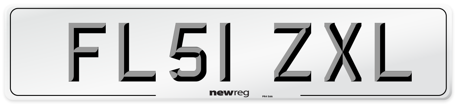 FL51 ZXL Number Plate from New Reg
